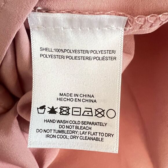 HL AFFAIR Lace Panel Long Sleeve Blouse Top, Romantic Pink/Blush Size Large, NWT - Picture 11 of 11